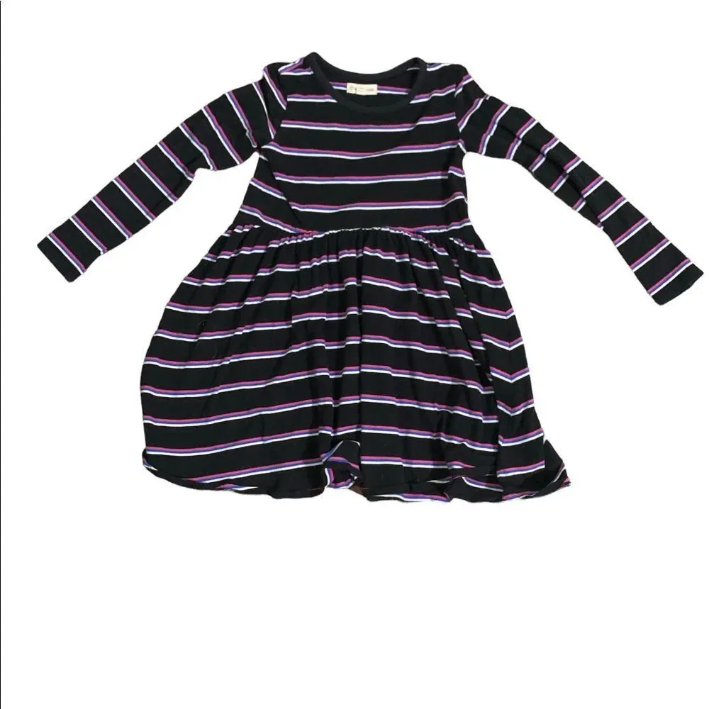 Cute girls Tucker + Tate Stripe Long Sleeve Dress. Size 7